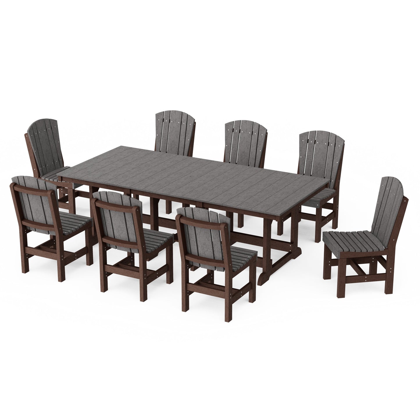 Heritage 9-Piece Side Chair Rectangular Dining Set