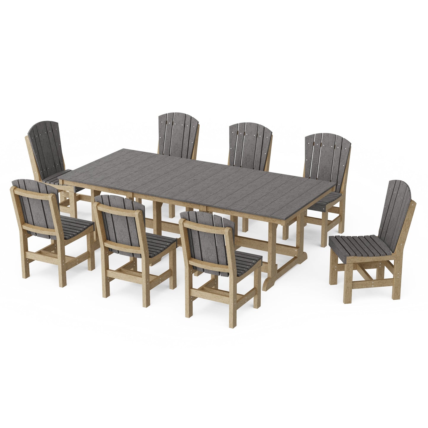 Heritage 9-Piece Side Chair Rectangular Dining Set