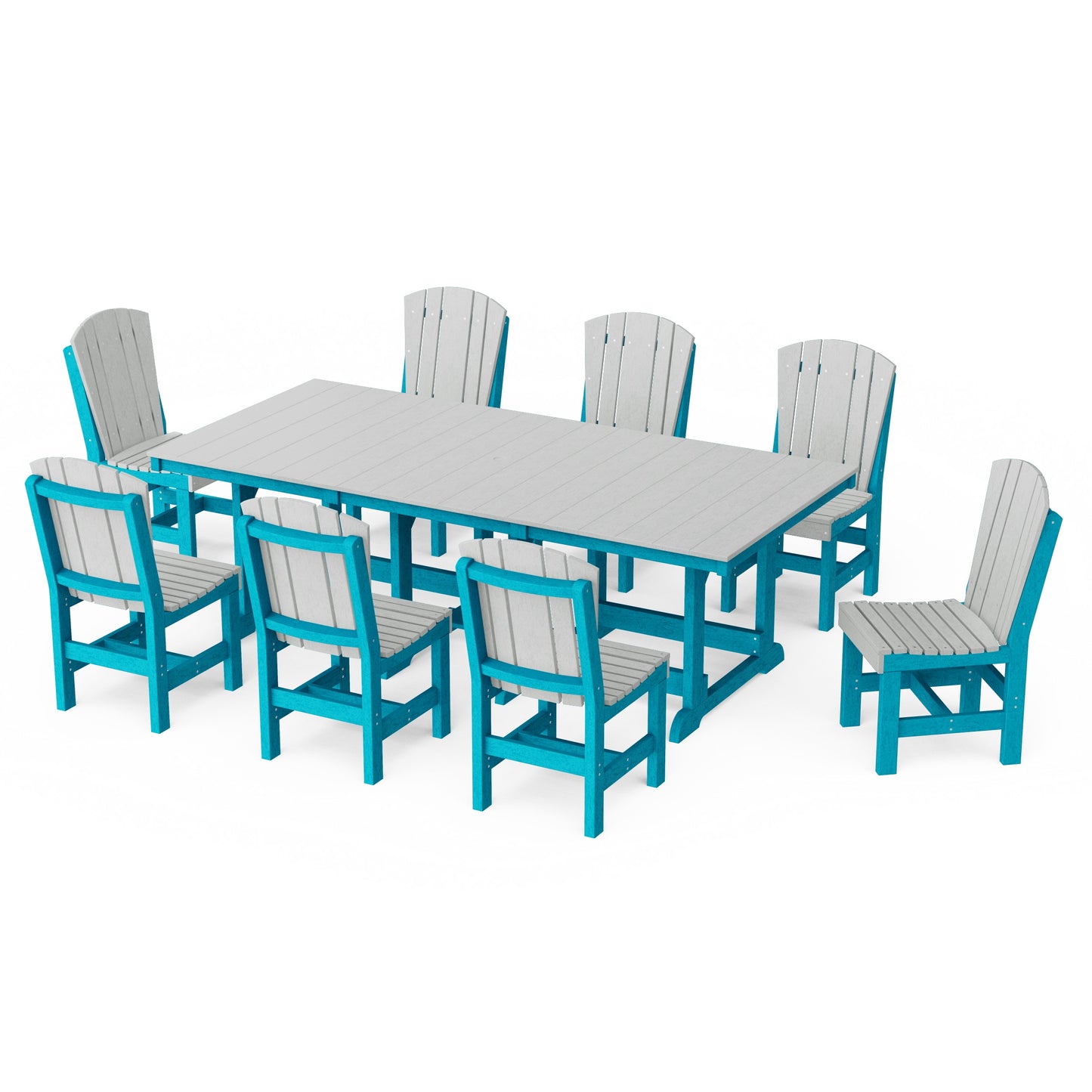 Heritage 9-Piece Side Chair Rectangular Dining Set