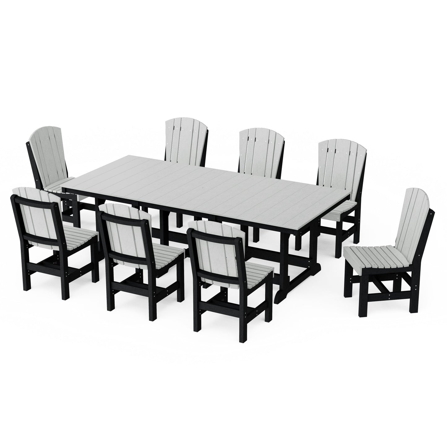 Heritage 9-Piece Side Chair Rectangular Dining Set