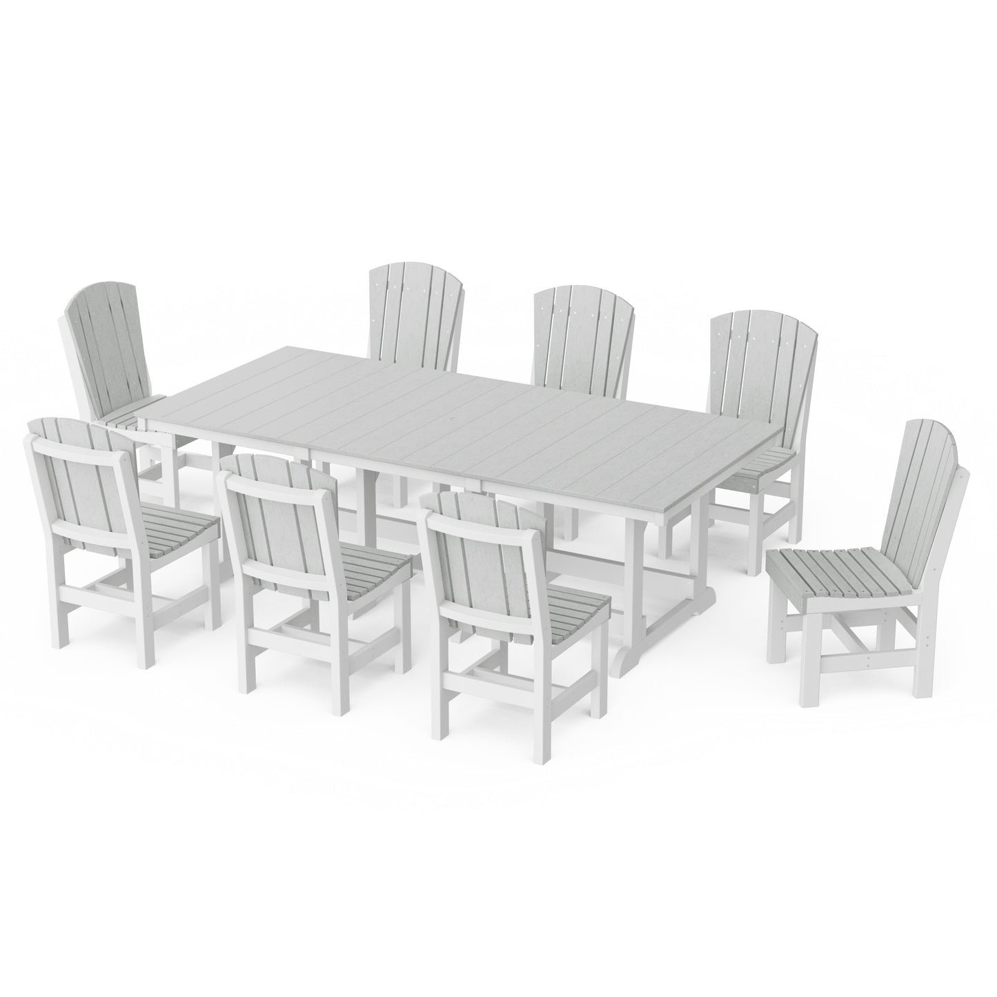 Heritage 9-Piece Side Chair Rectangular Dining Set