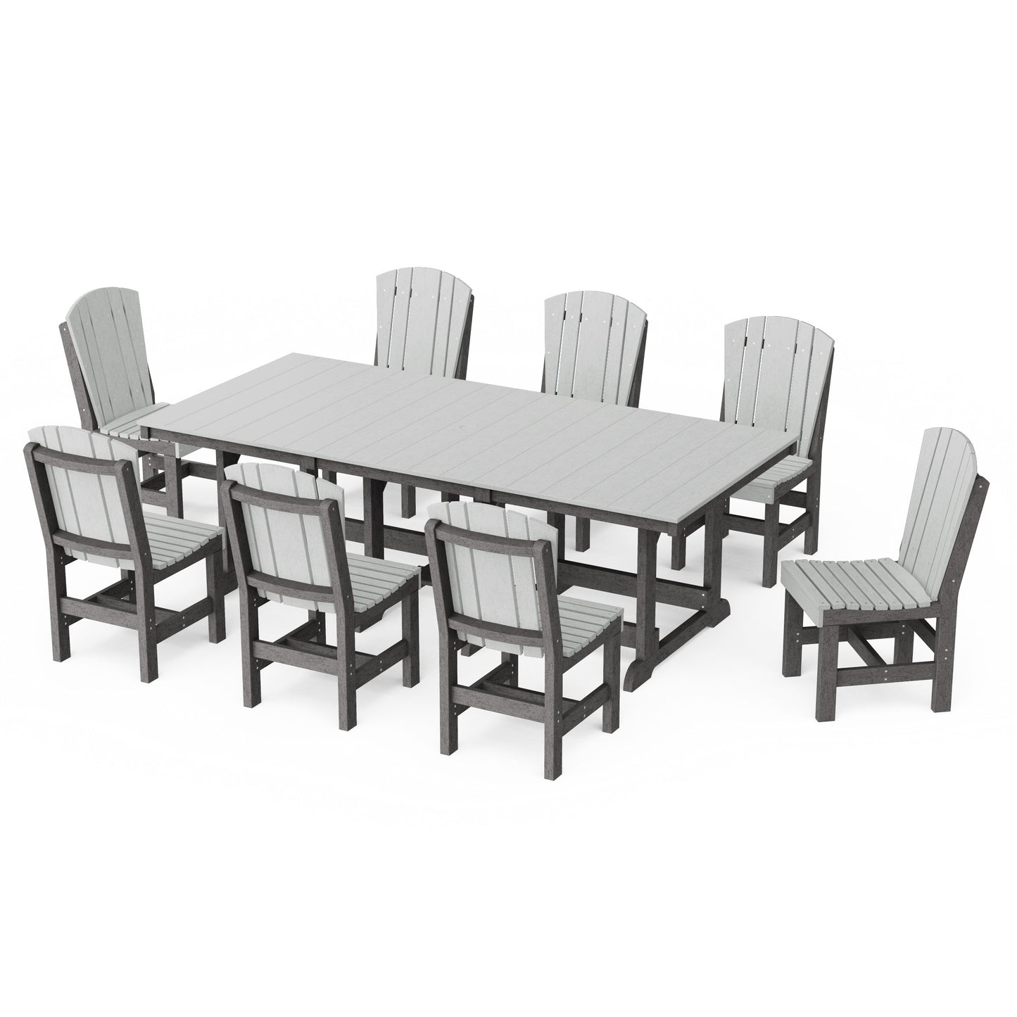 Heritage 9-Piece Side Chair Rectangular Dining Set