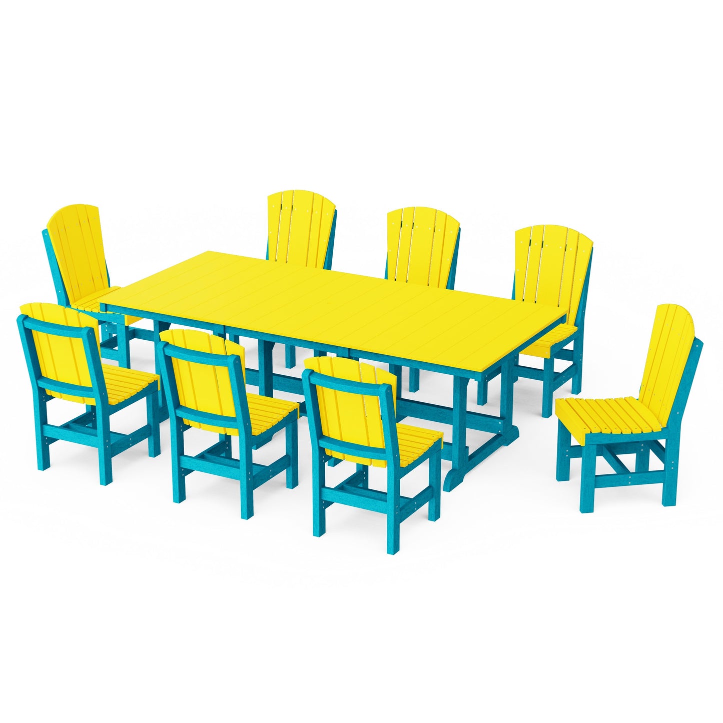 Heritage 9-Piece Side Chair Rectangular Dining Set
