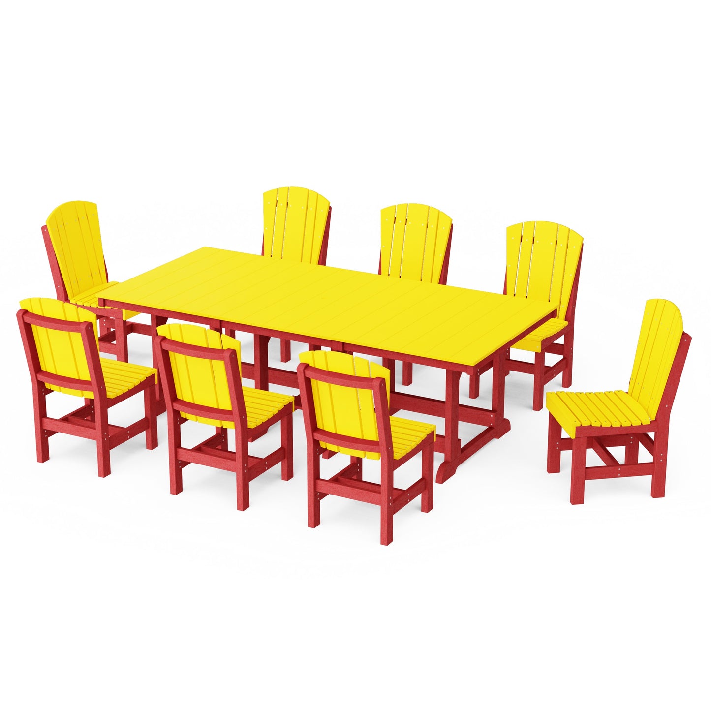 Heritage 9-Piece Side Chair Rectangular Dining Set