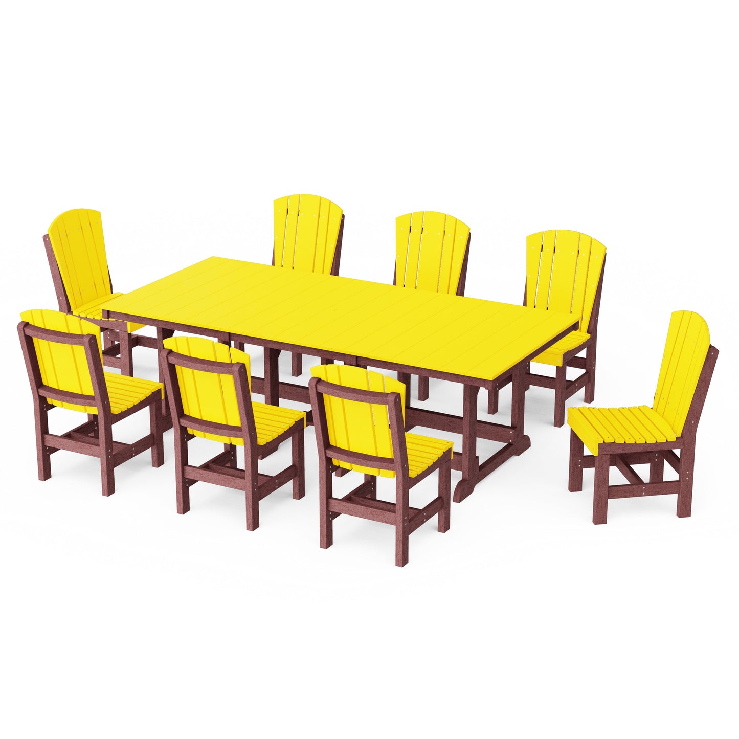 Heritage 9-Piece Side Chair Rectangular Dining Set
