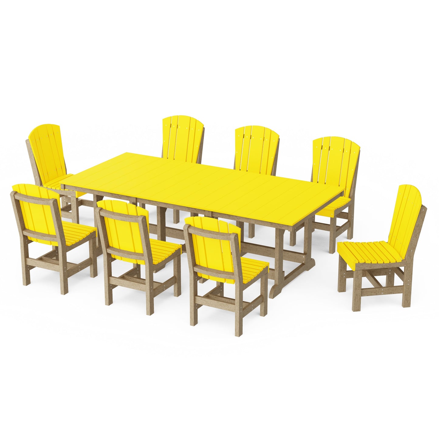 Heritage 9-Piece Side Chair Rectangular Dining Set