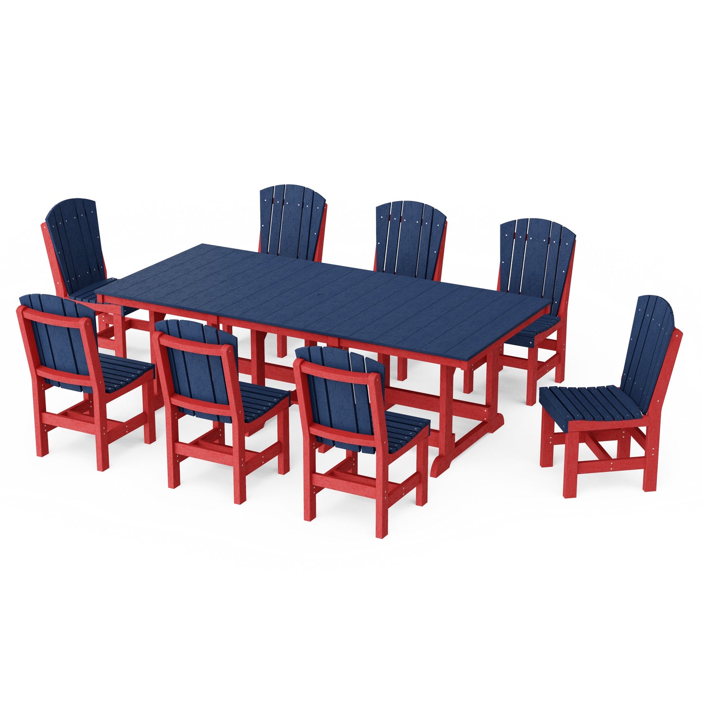 Heritage 9-Piece Side Chair Rectangular Dining Set