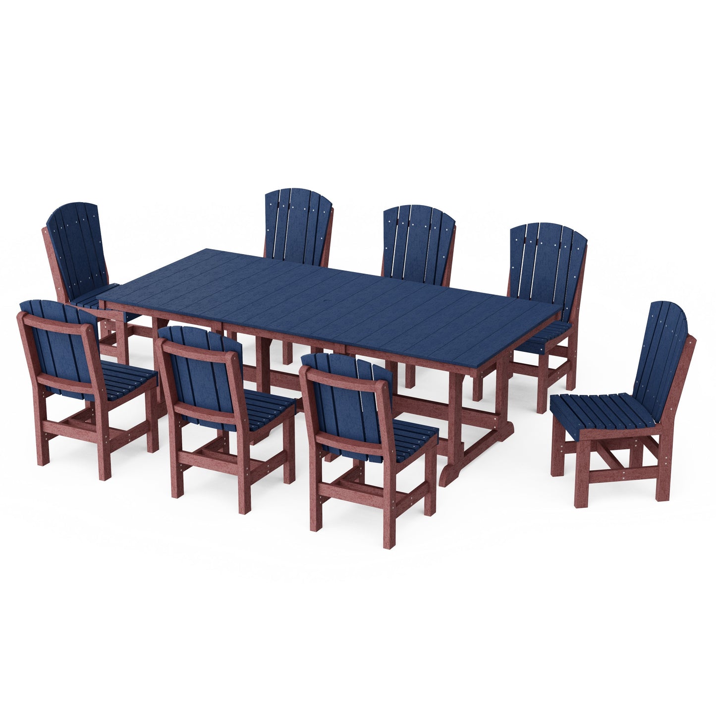 Heritage 9-Piece Side Chair Rectangular Dining Set
