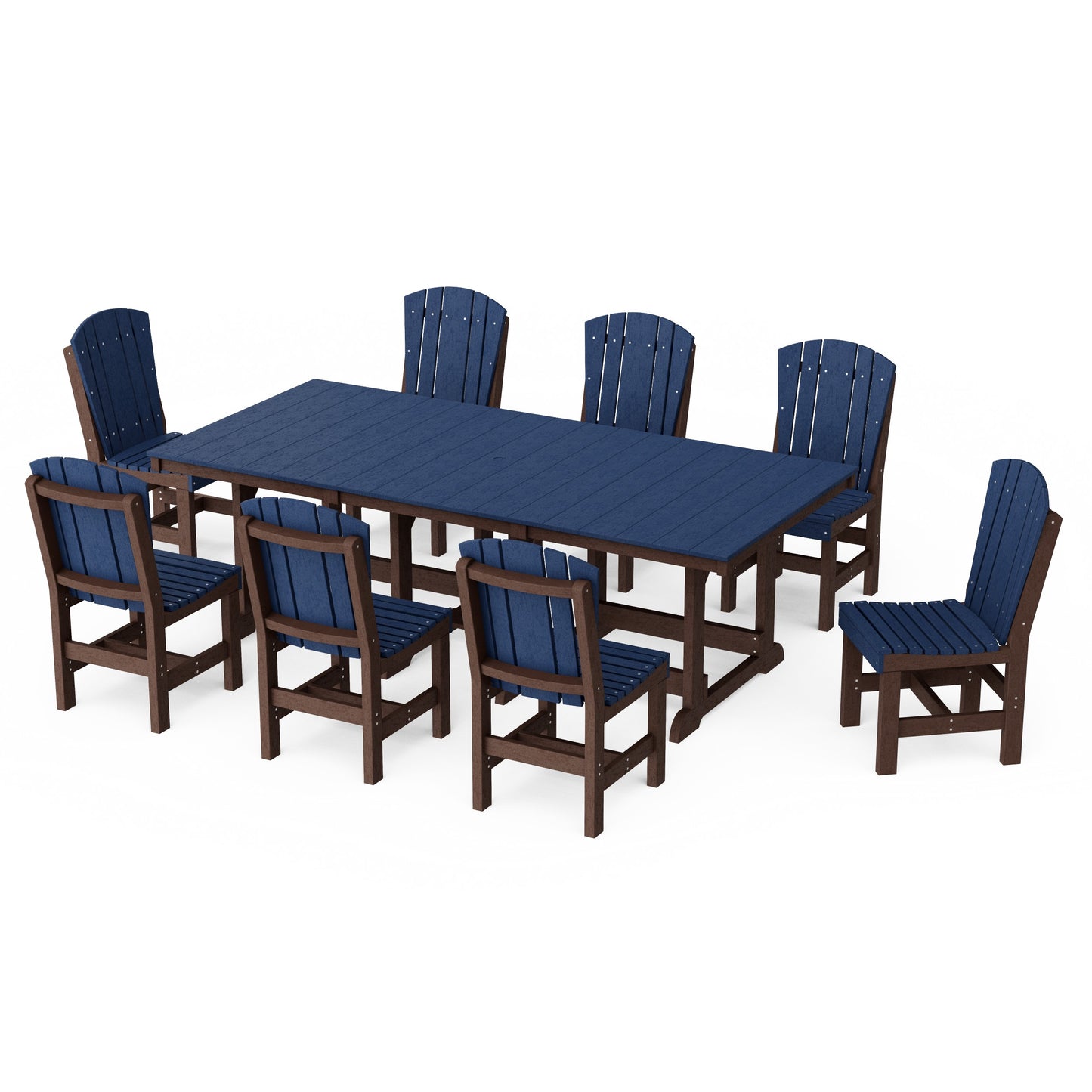 Heritage 9-Piece Side Chair Rectangular Dining Set