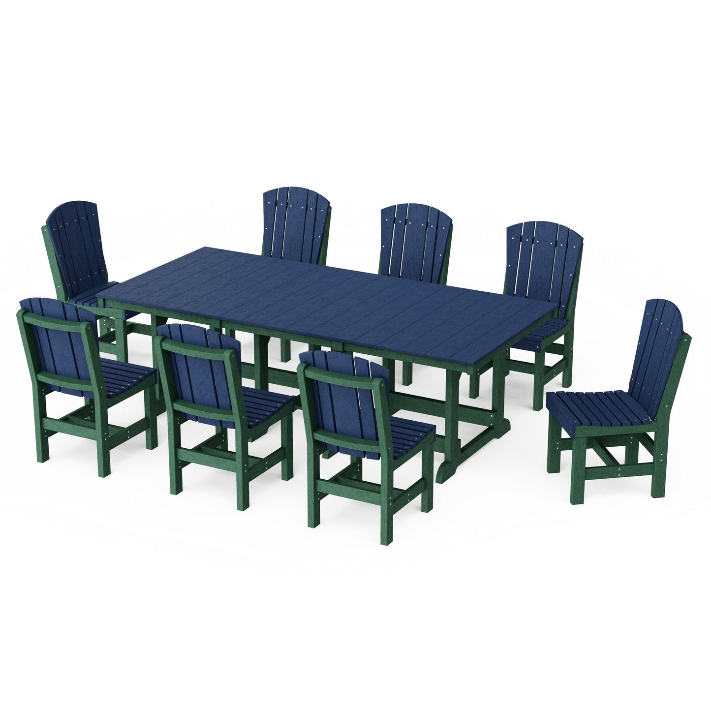 Heritage 9-Piece Side Chair Rectangular Dining Set