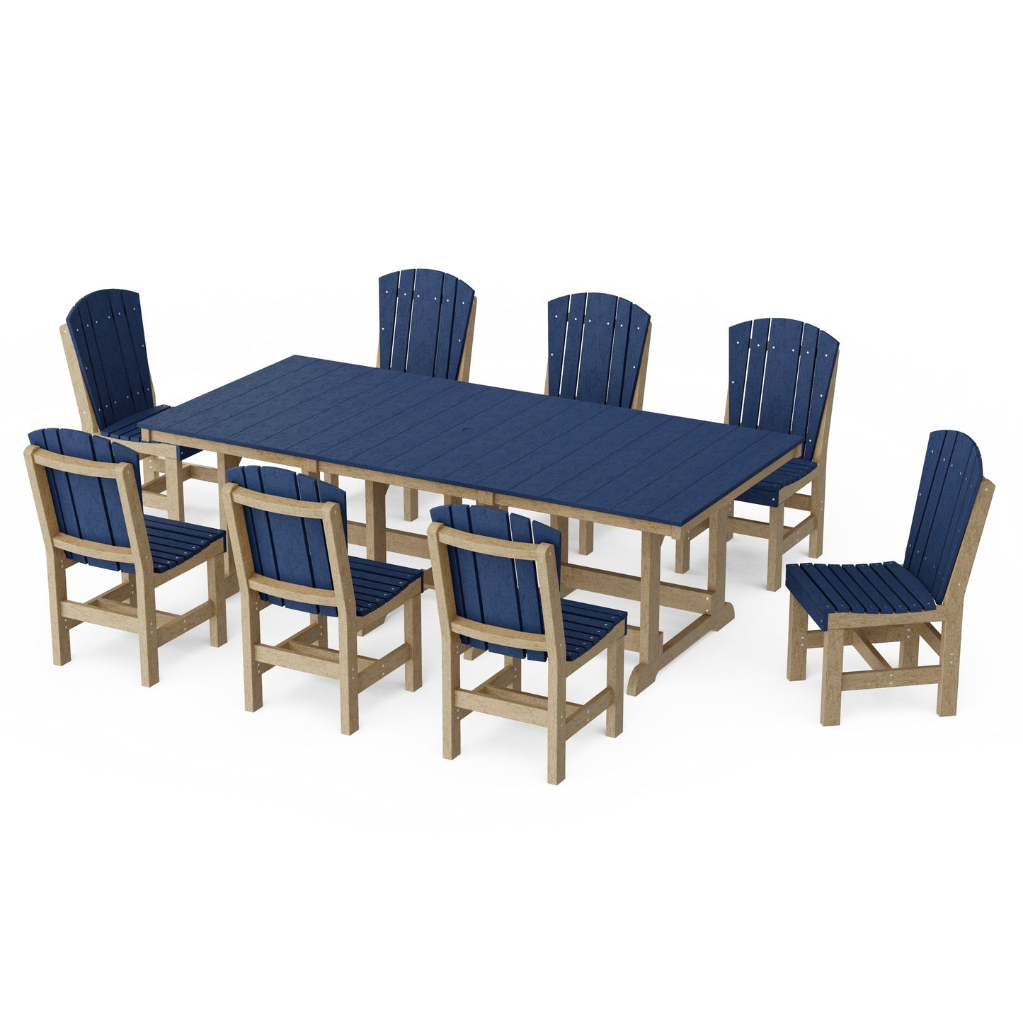 Heritage 9-Piece Side Chair Rectangular Dining Set
