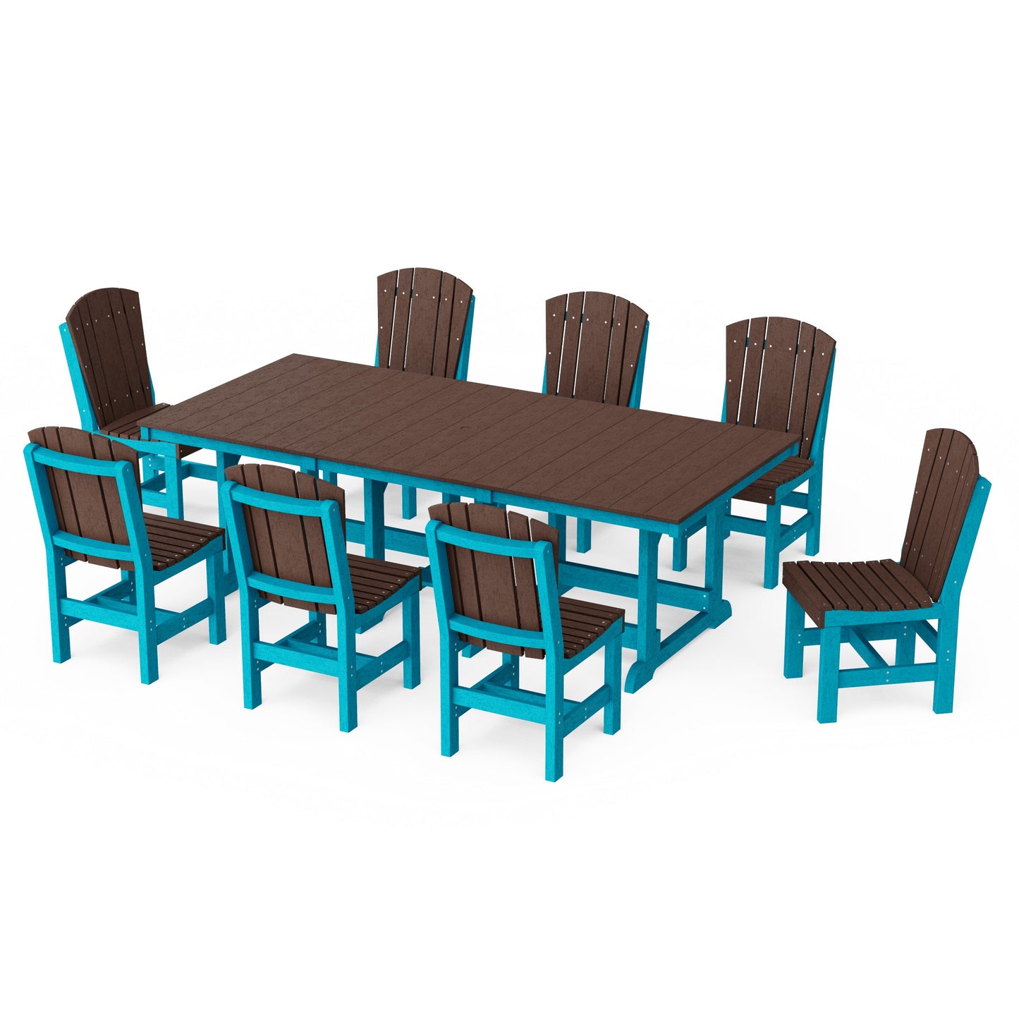 Heritage 9-Piece Side Chair Rectangular Dining Set