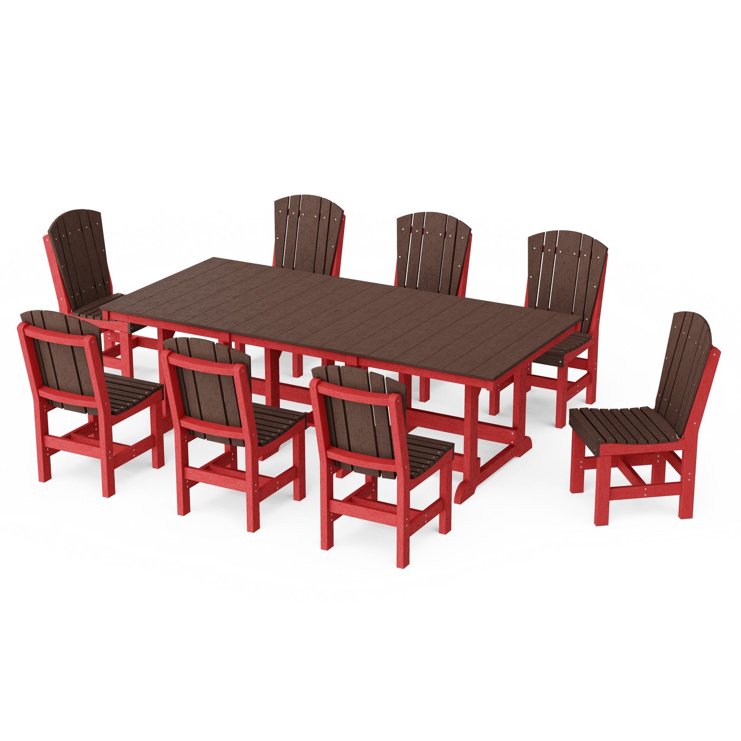 Heritage 9-Piece Side Chair Rectangular Dining Set