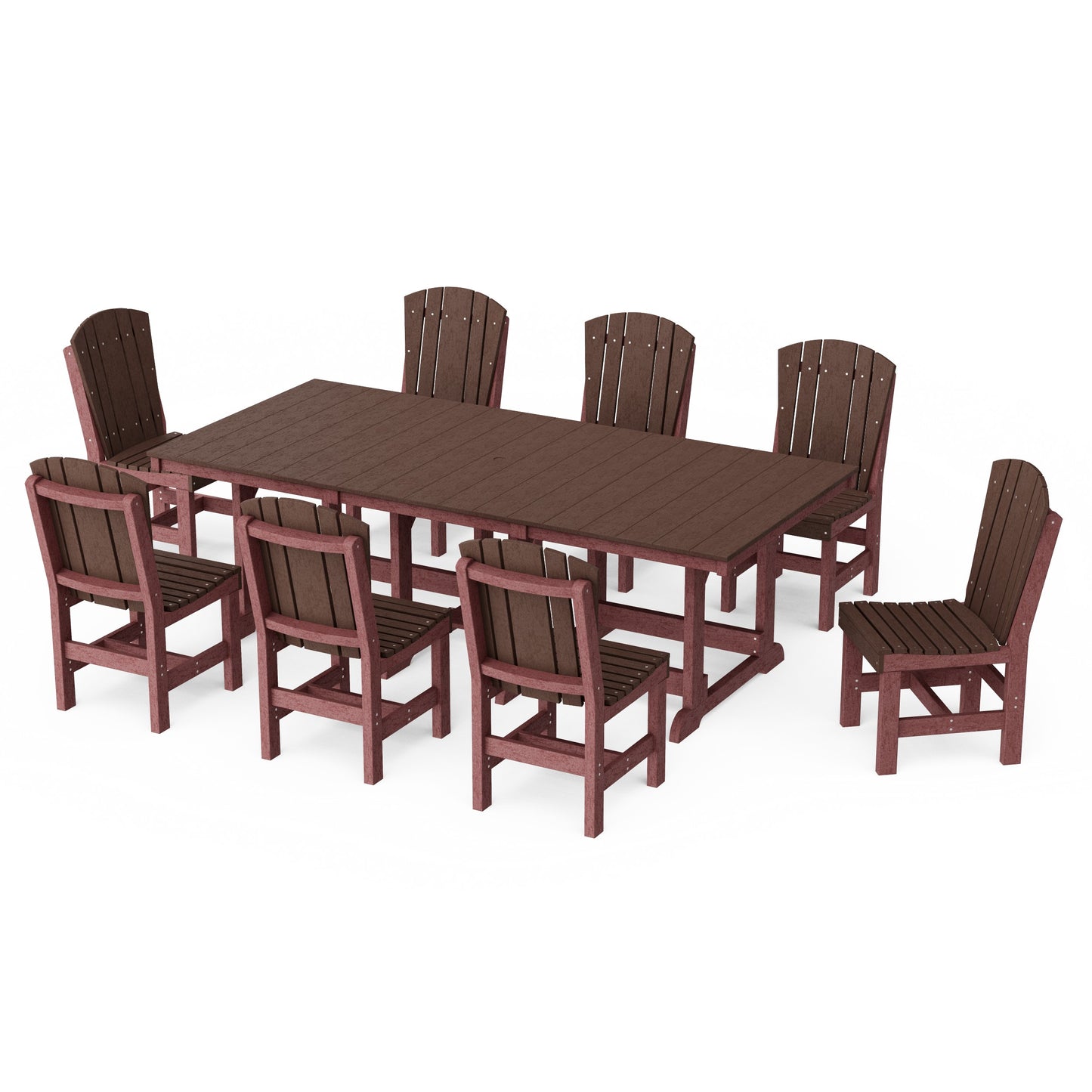 Heritage 9-Piece Side Chair Rectangular Dining Set