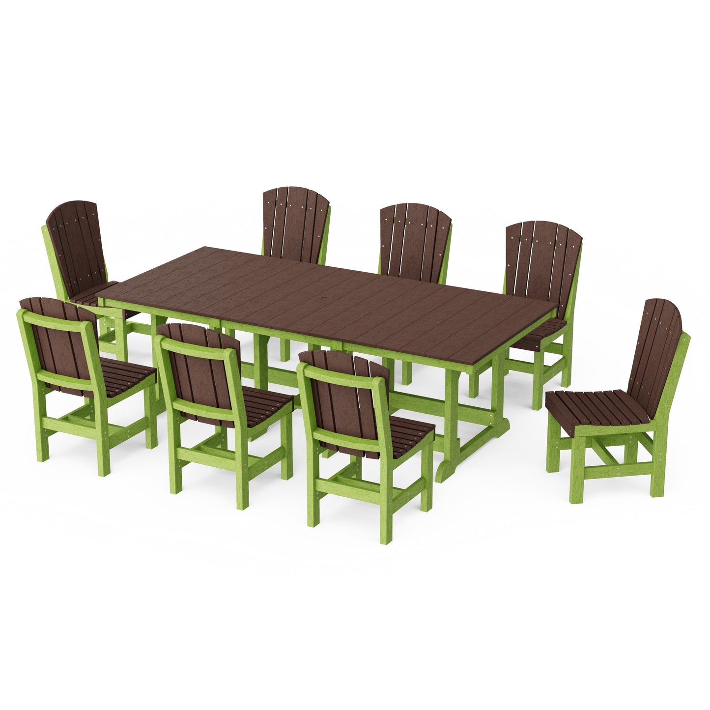 Heritage 9-Piece Side Chair Rectangular Dining Set