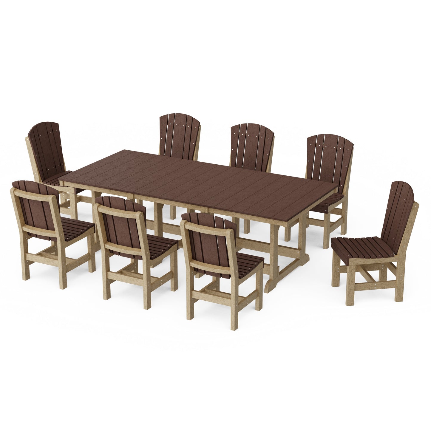 Heritage 9-Piece Side Chair Rectangular Dining Set