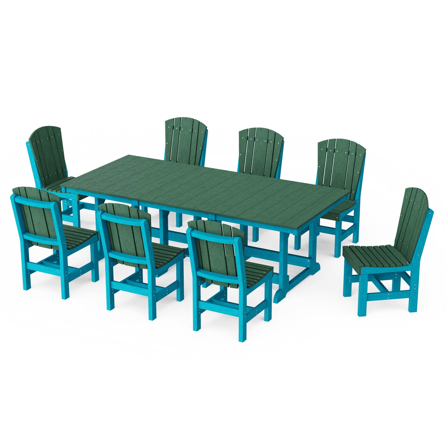 Heritage 9-Piece Side Chair Rectangular Dining Set