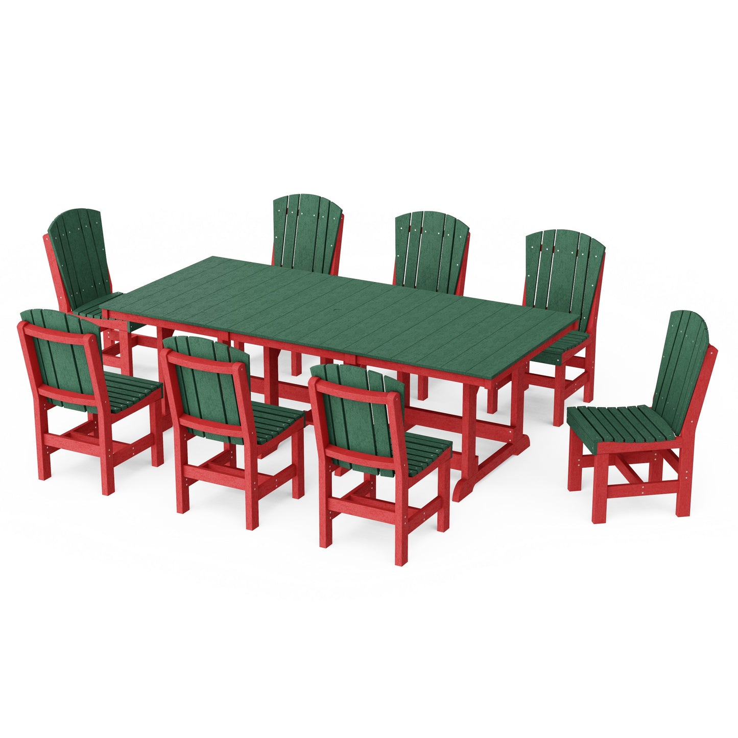 Heritage 9-Piece Side Chair Rectangular Dining Set