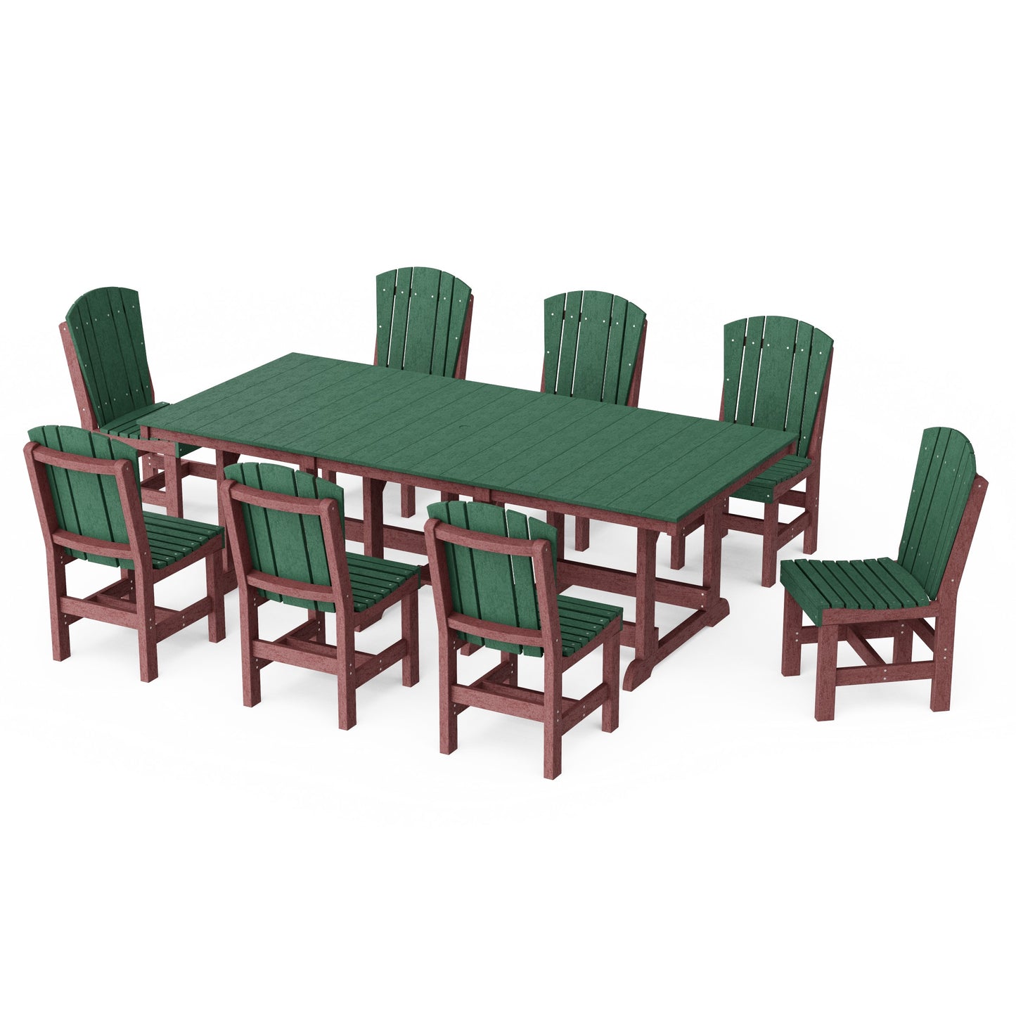 Heritage 9-Piece Side Chair Rectangular Dining Set