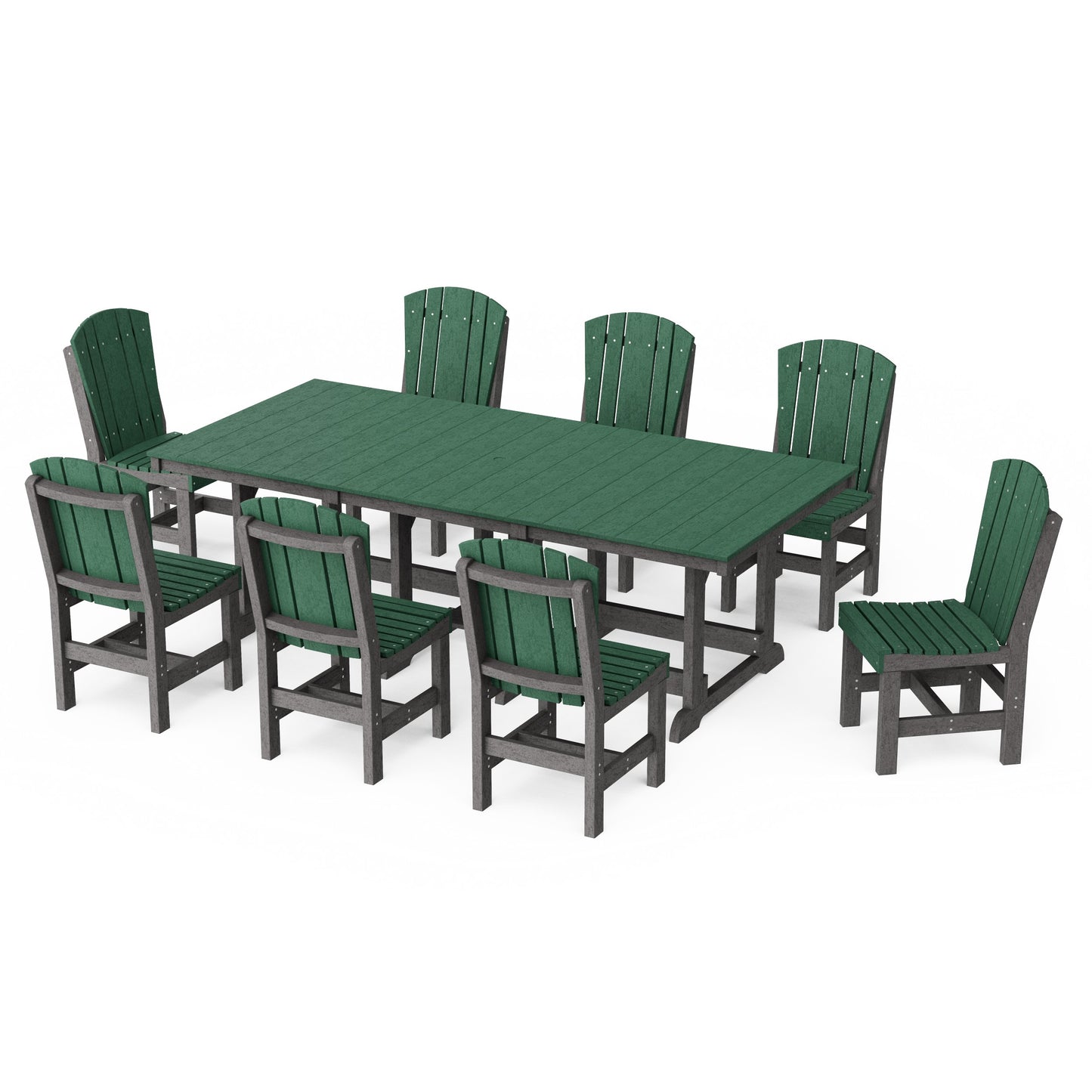 Heritage 9-Piece Side Chair Rectangular Dining Set