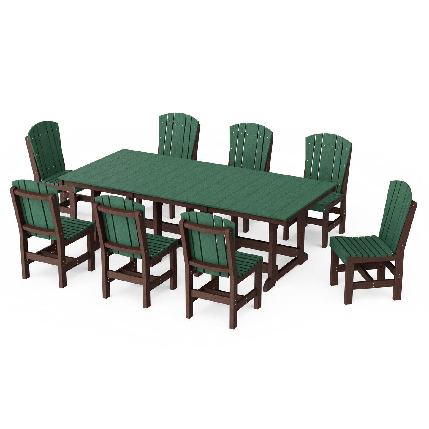 Heritage 9-Piece Side Chair Rectangular Dining Set
