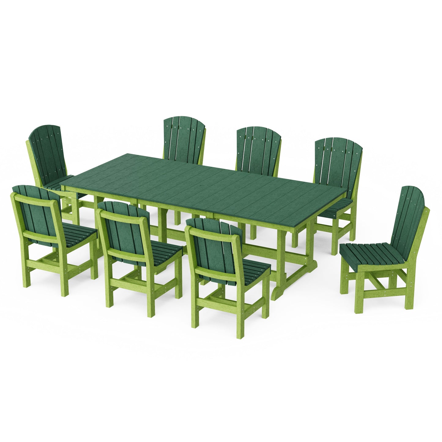 Heritage 9-Piece Side Chair Rectangular Dining Set