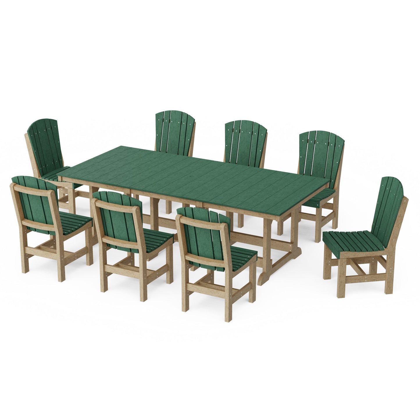 Heritage 9-Piece Side Chair Rectangular Dining Set