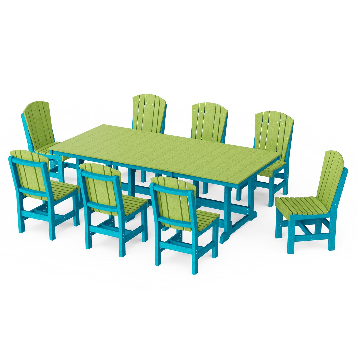 Heritage 9-Piece Side Chair Rectangular Dining Set