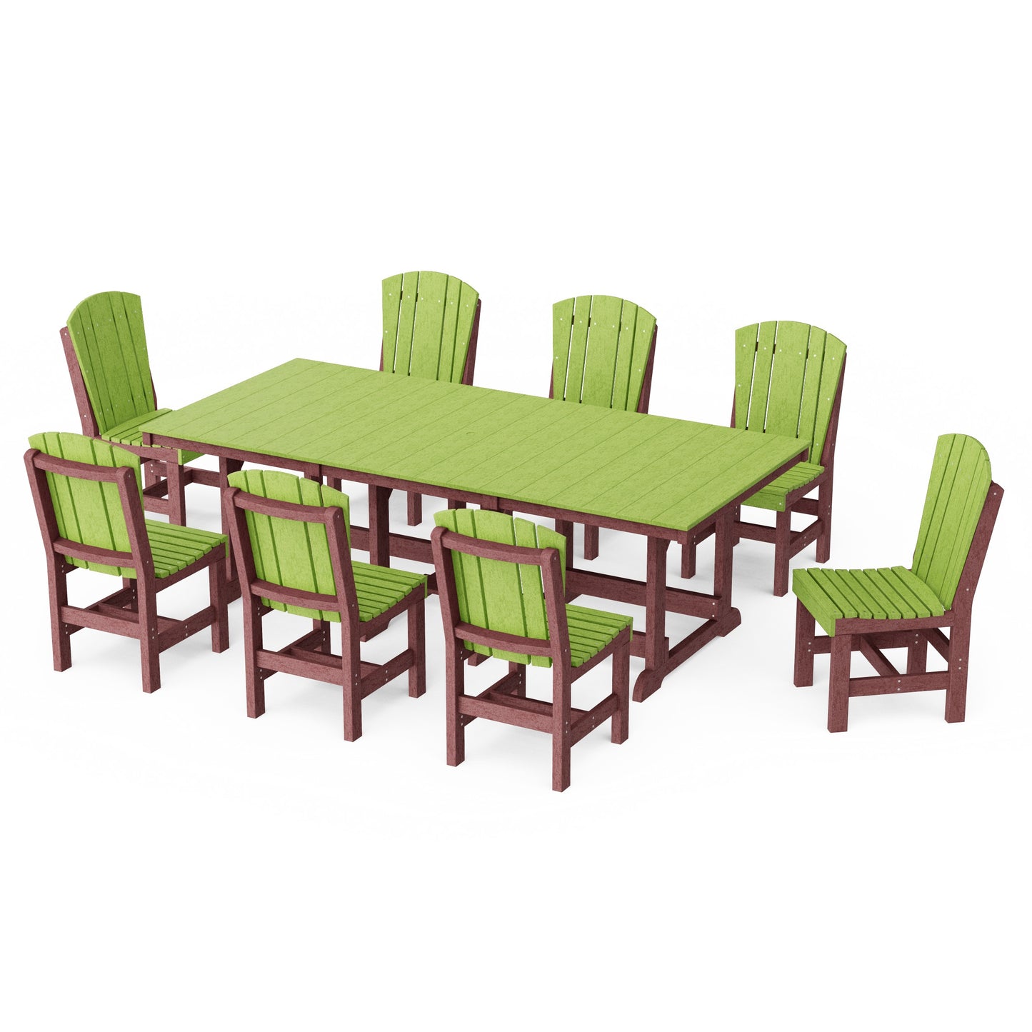 Heritage 9-Piece Side Chair Rectangular Dining Set