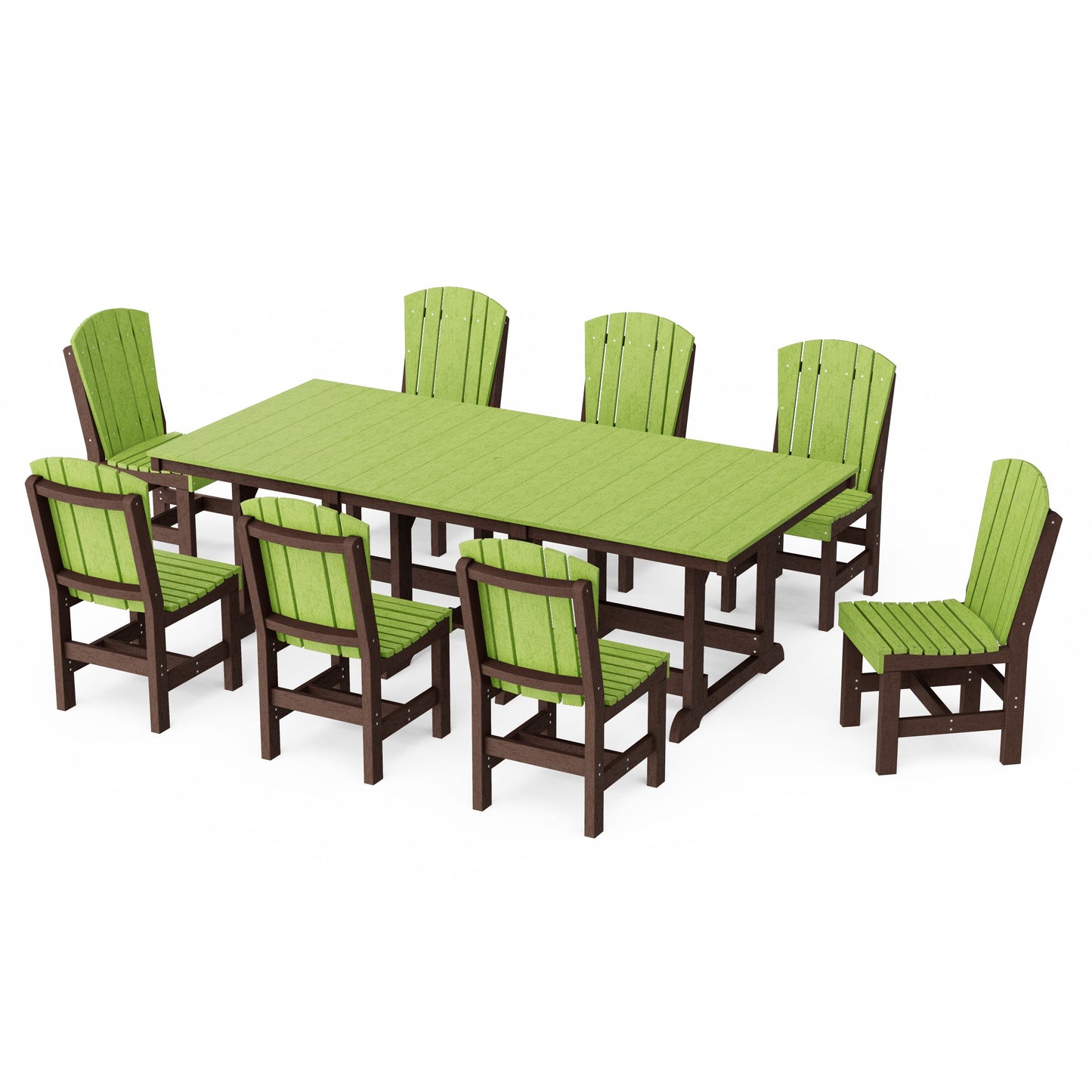 Heritage 9-Piece Side Chair Rectangular Dining Set