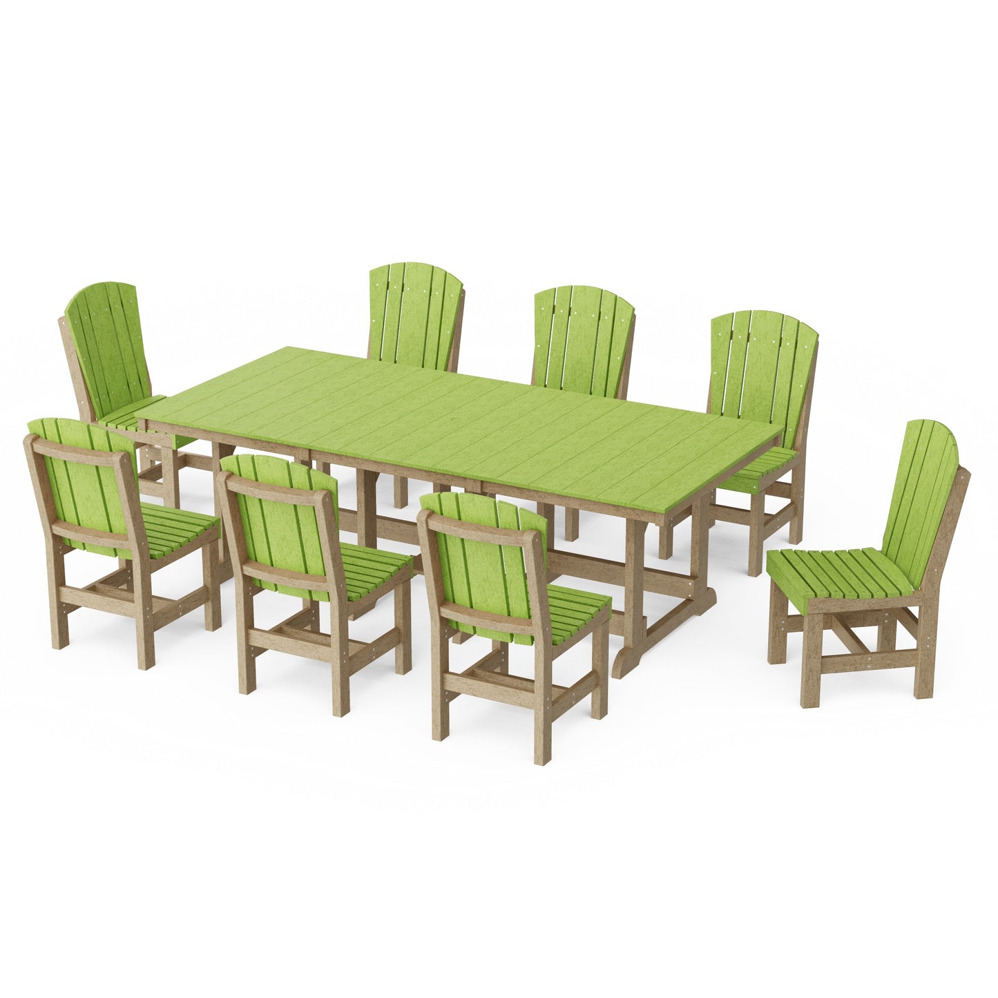 Heritage 9-Piece Side Chair Rectangular Dining Set
