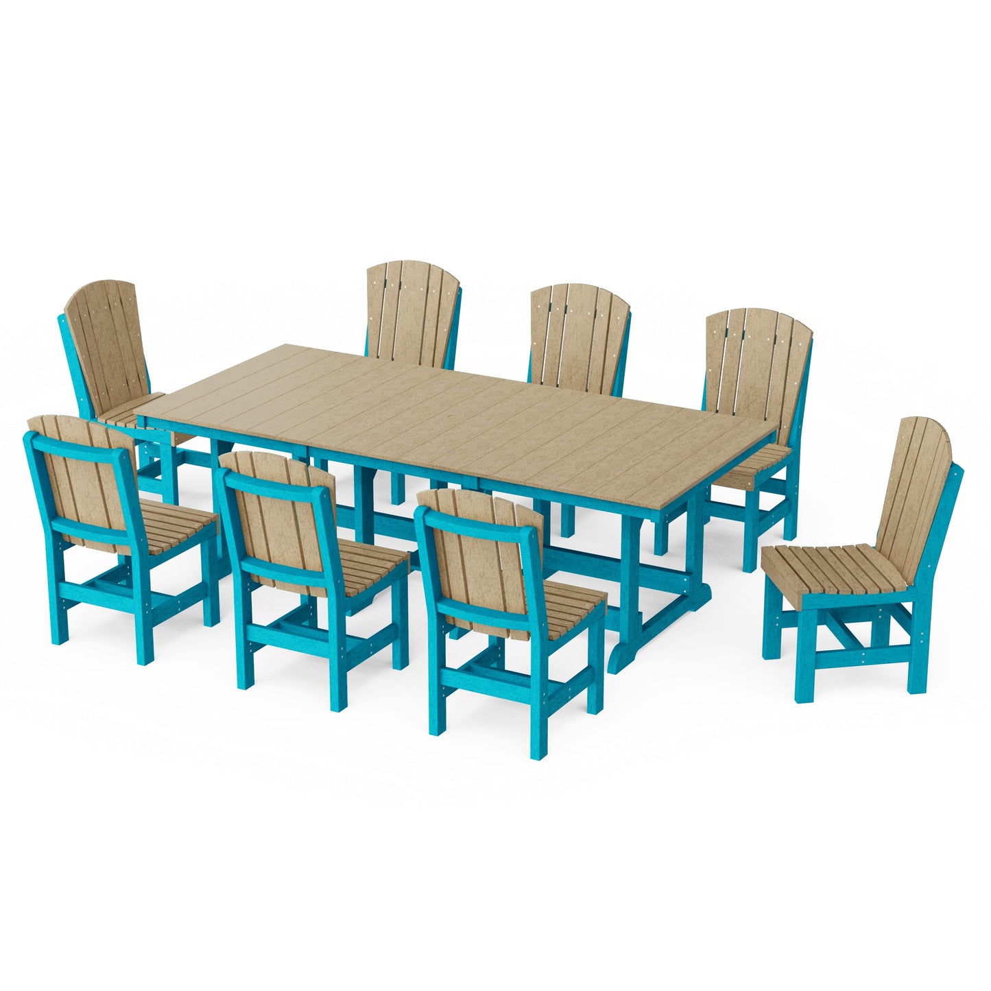 Heritage 9-Piece Side Chair Rectangular Dining Set