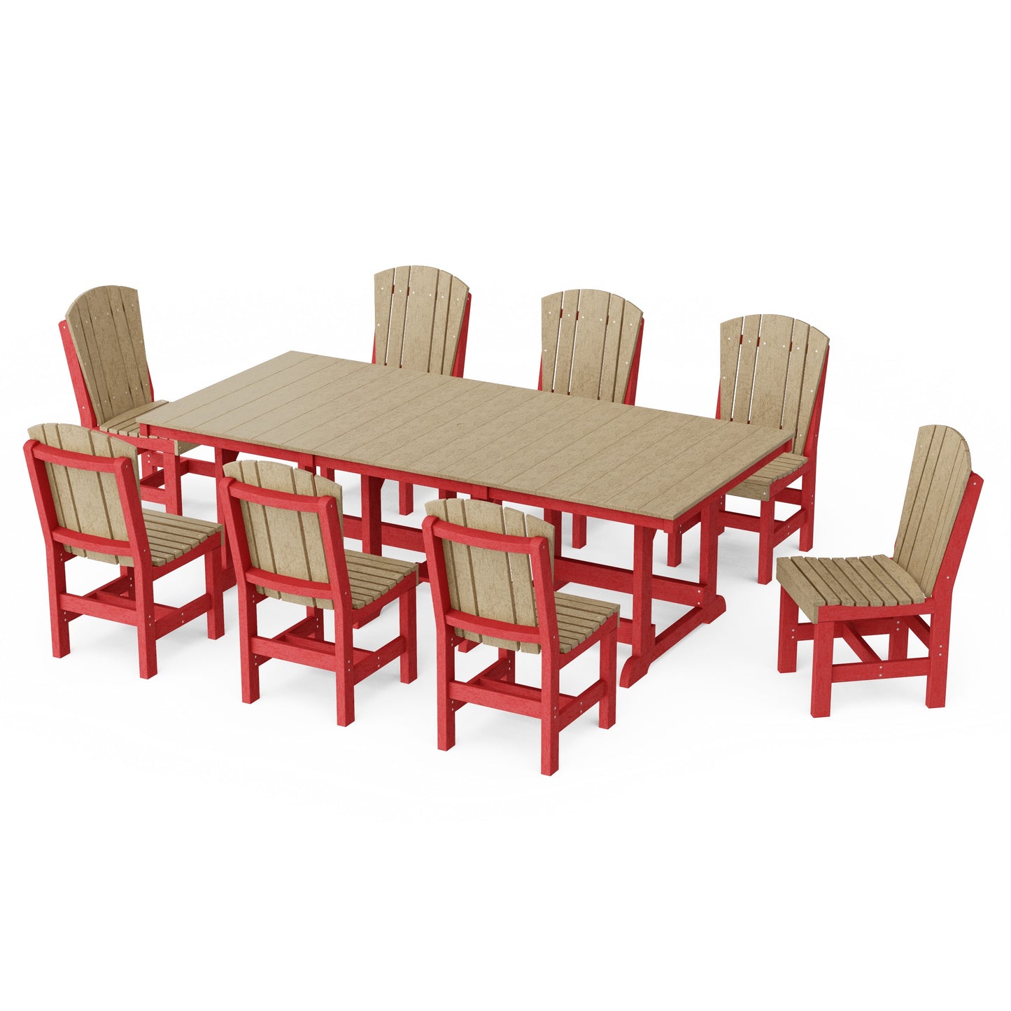 Heritage 9-Piece Side Chair Rectangular Dining Set