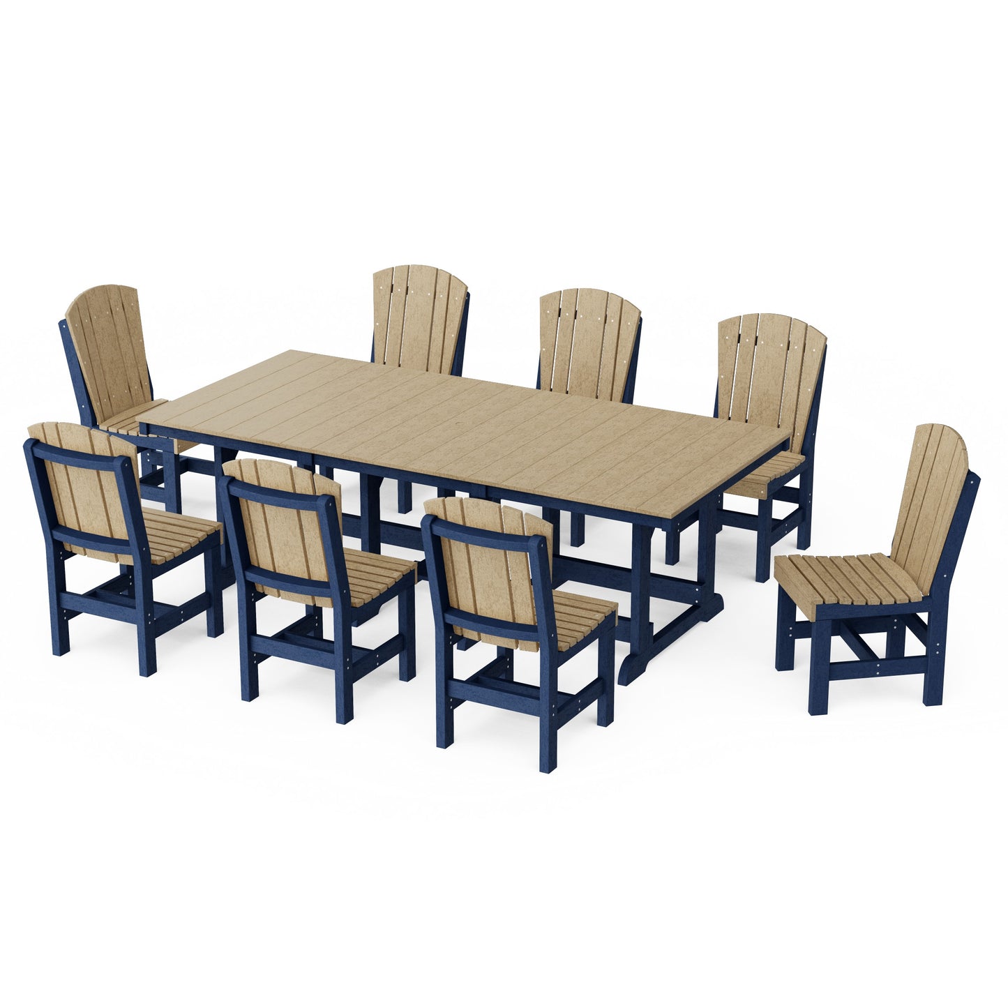 Heritage 9-Piece Side Chair Rectangular Dining Set