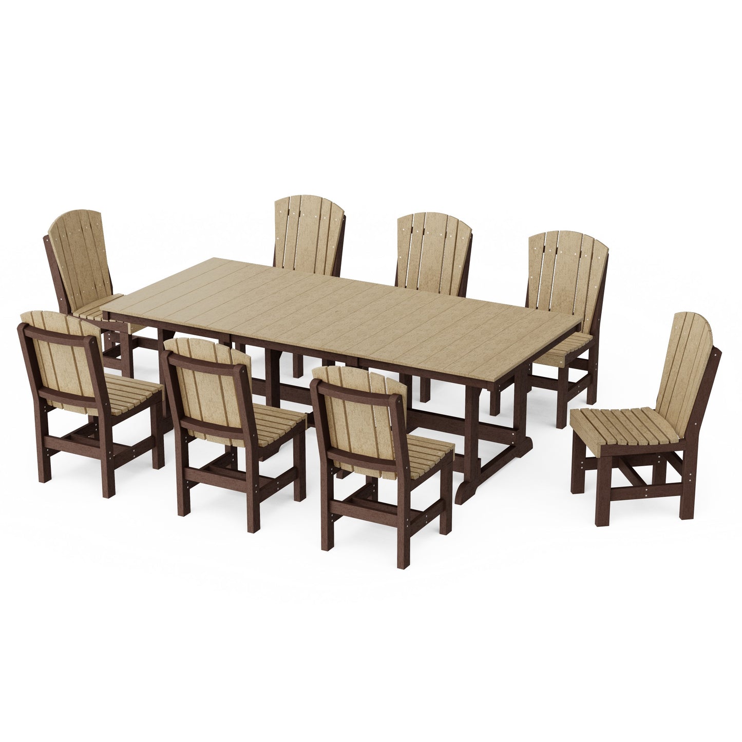 Heritage 9-Piece Side Chair Rectangular Dining Set