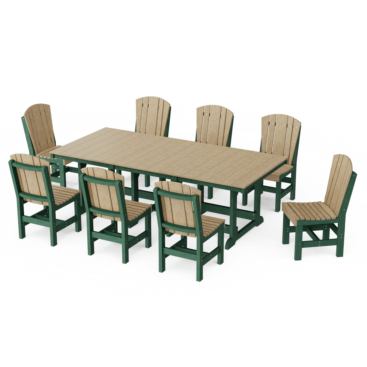 Heritage 9-Piece Side Chair Rectangular Dining Set