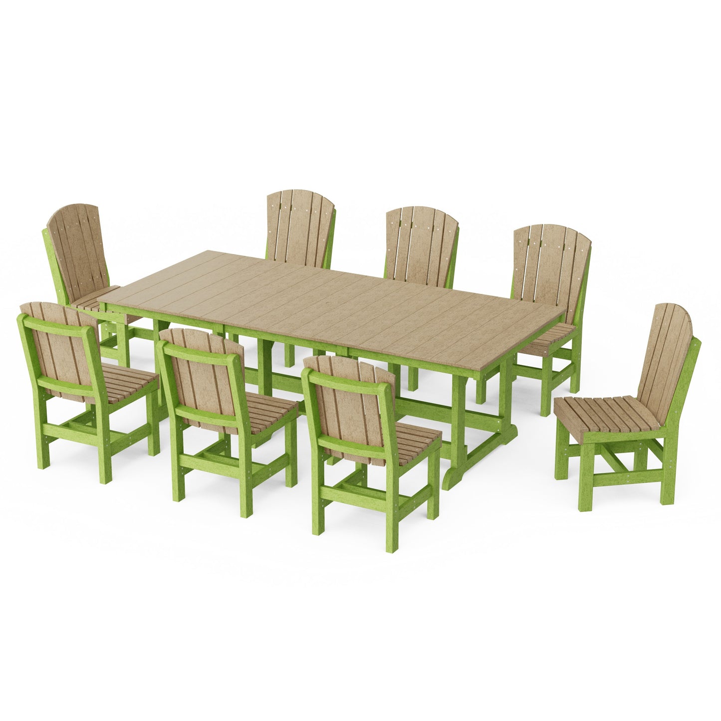 Heritage 9-Piece Side Chair Rectangular Dining Set