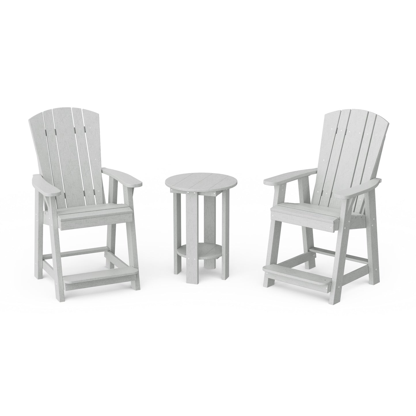 Heritage 3-Piece Balcony Counter Chair Set with Side Table