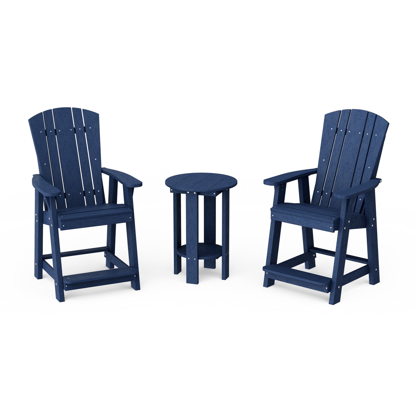 Heritage 3-Piece Balcony Counter Chair Set with Side Table
