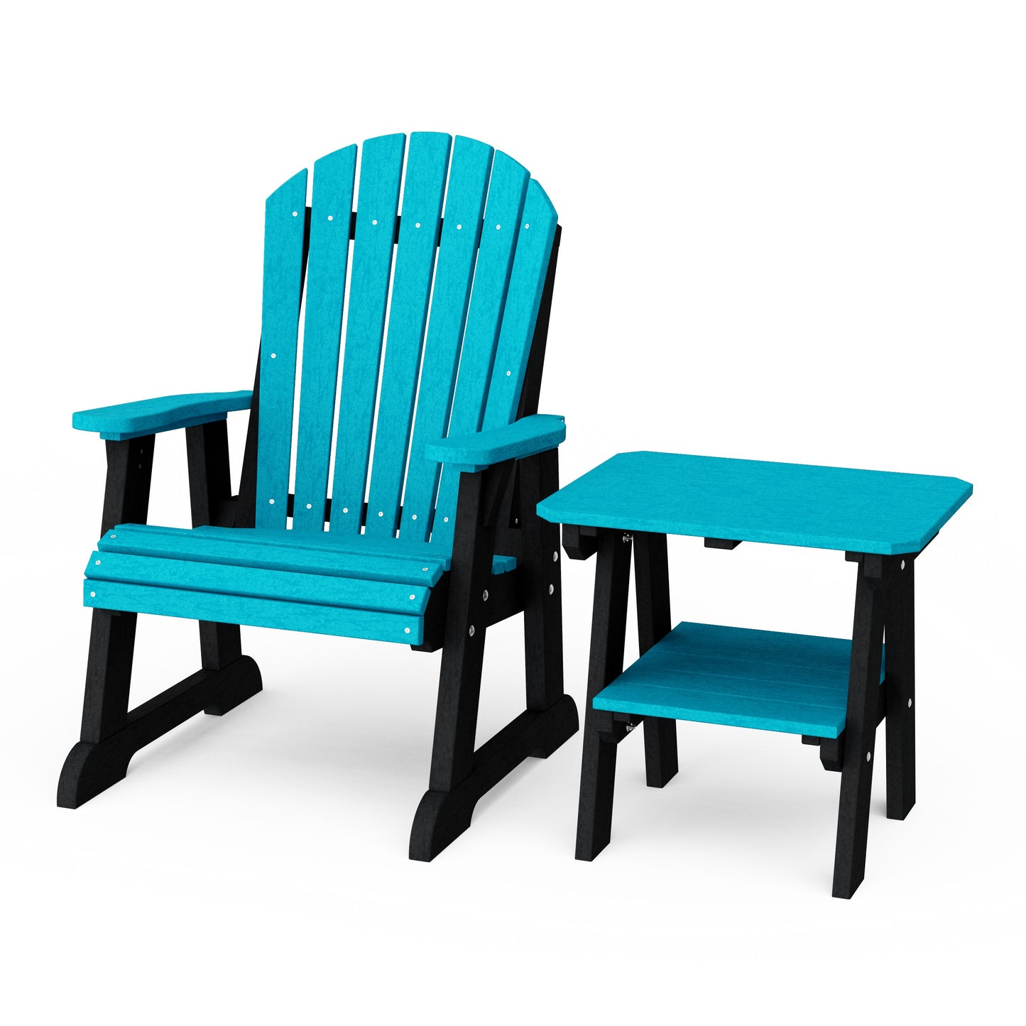 Heritage Casual Porch Adirondack Chair with Side Table