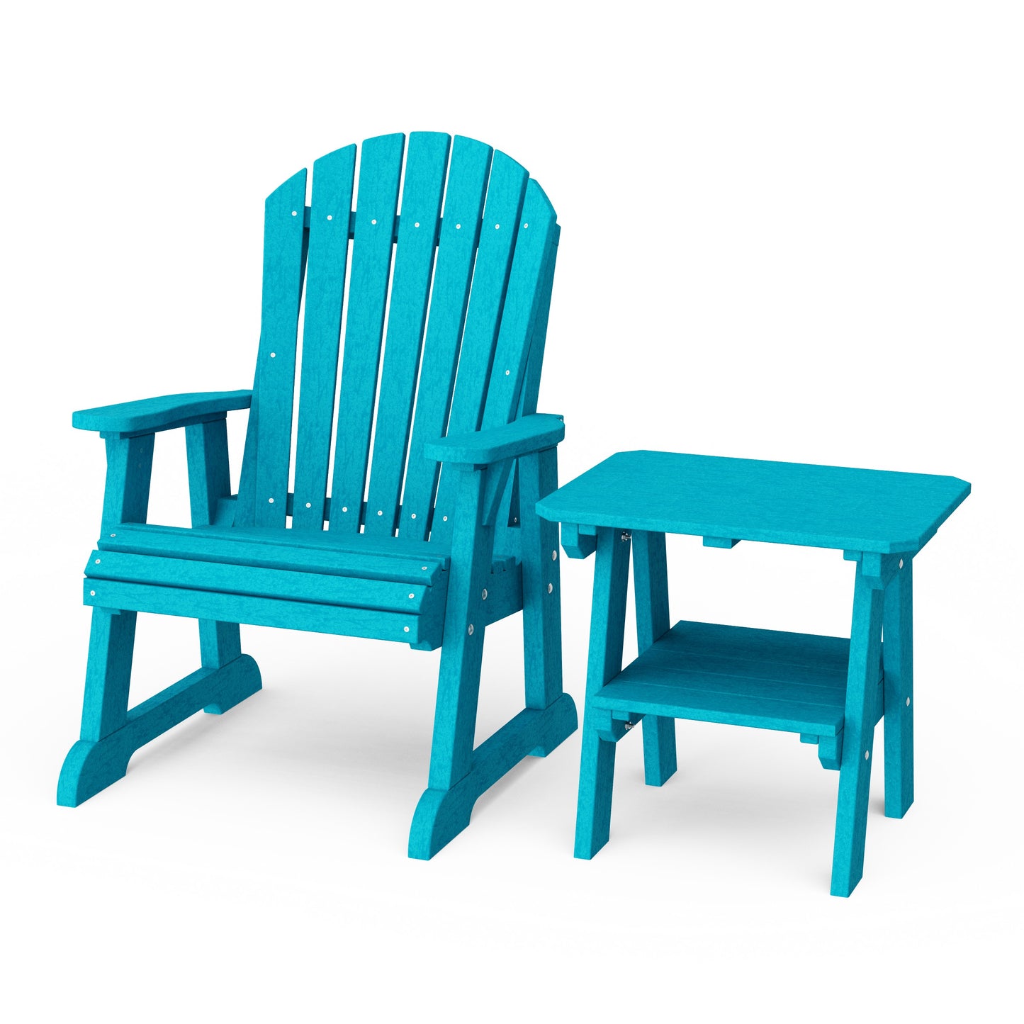 Heritage Casual Porch Adirondack Chair with Side Table