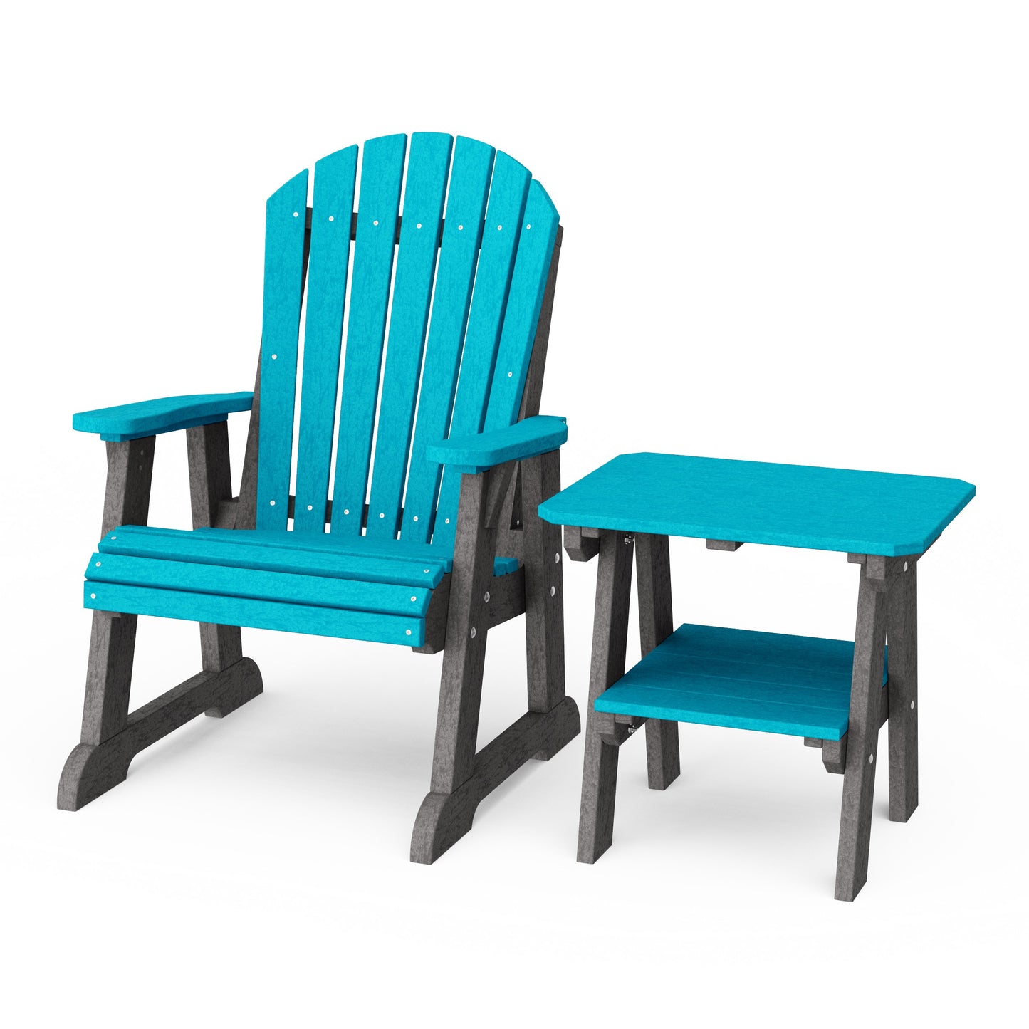 Heritage Casual Porch Adirondack Chair with Side Table