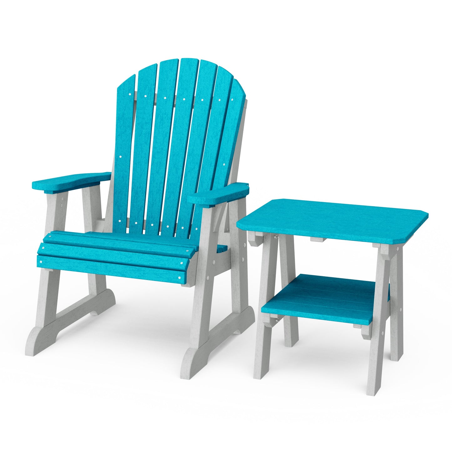 Heritage Casual Porch Adirondack Chair with Side Table