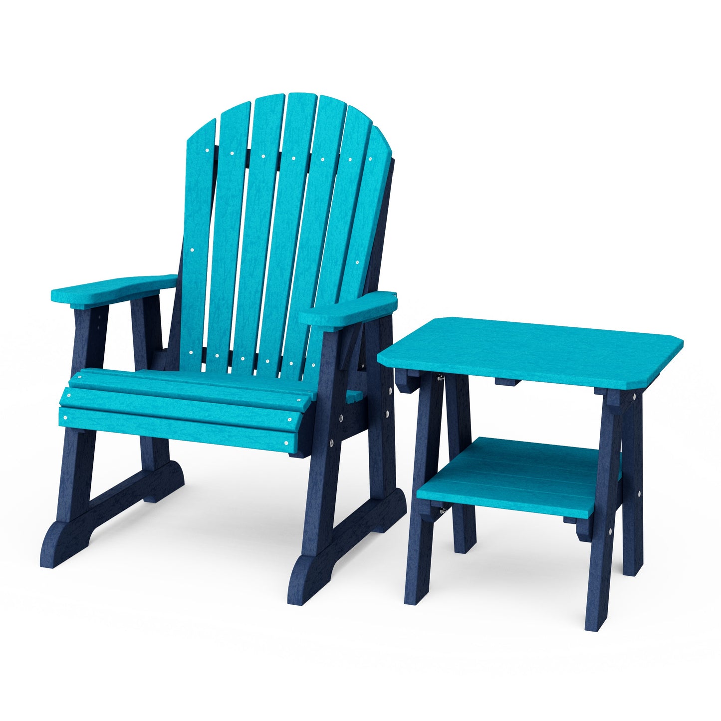 Heritage Casual Porch Adirondack Chair with Side Table