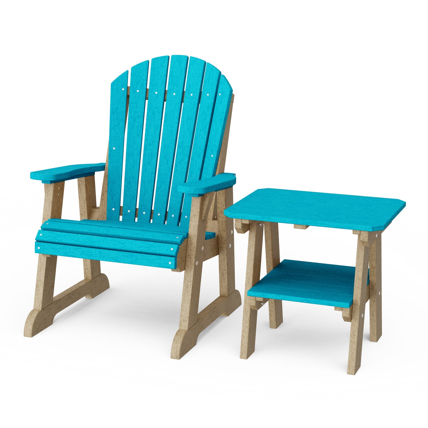 Heritage Casual Porch Adirondack Chair with Side Table