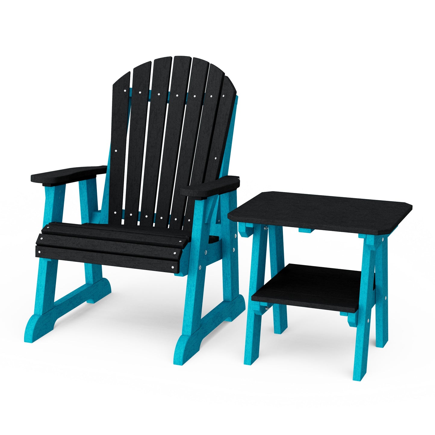 Heritage Casual Porch Adirondack Chair with Side Table