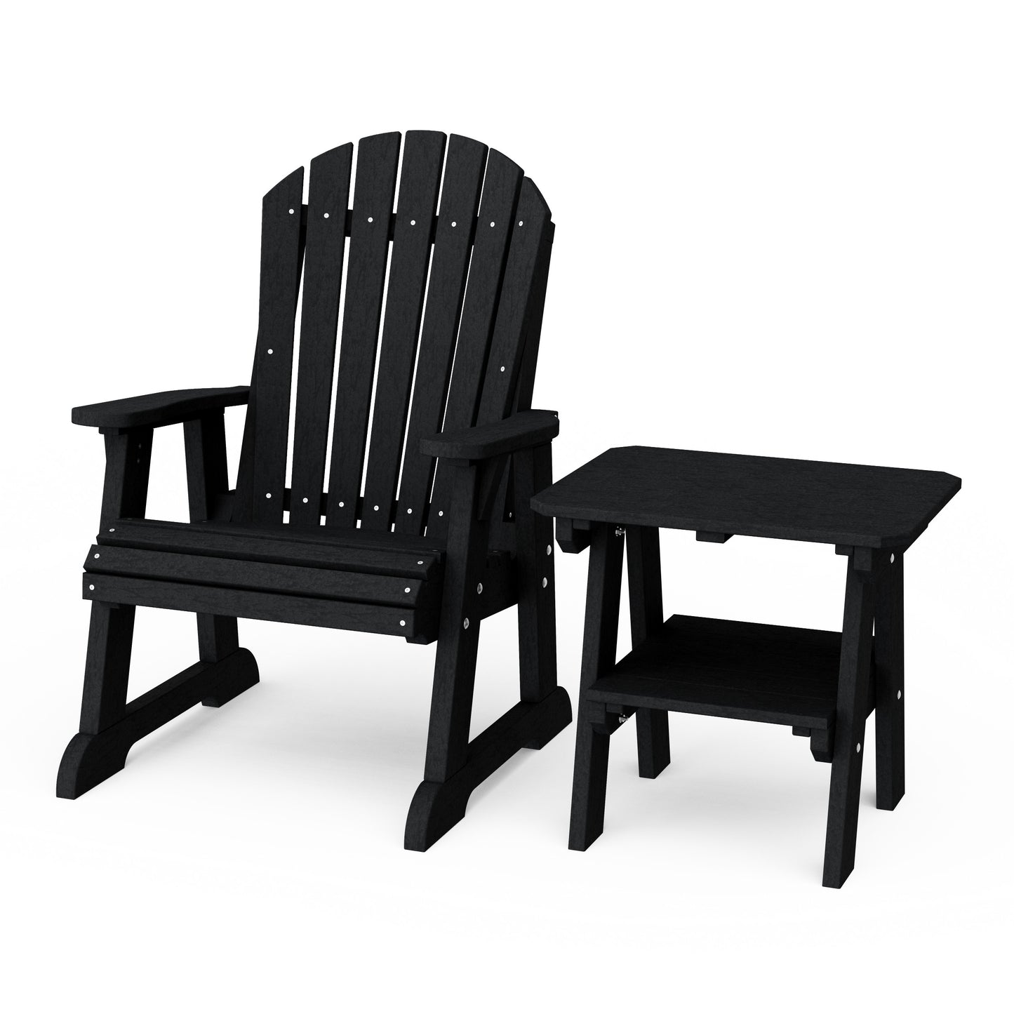 Heritage Casual Porch Adirondack Chair with Side Table