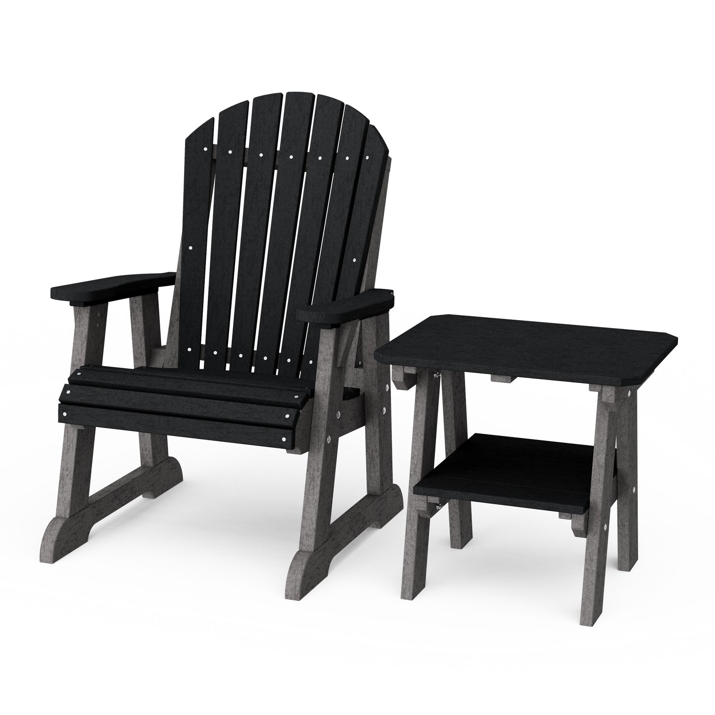 Heritage Casual Porch Adirondack Chair with Side Table