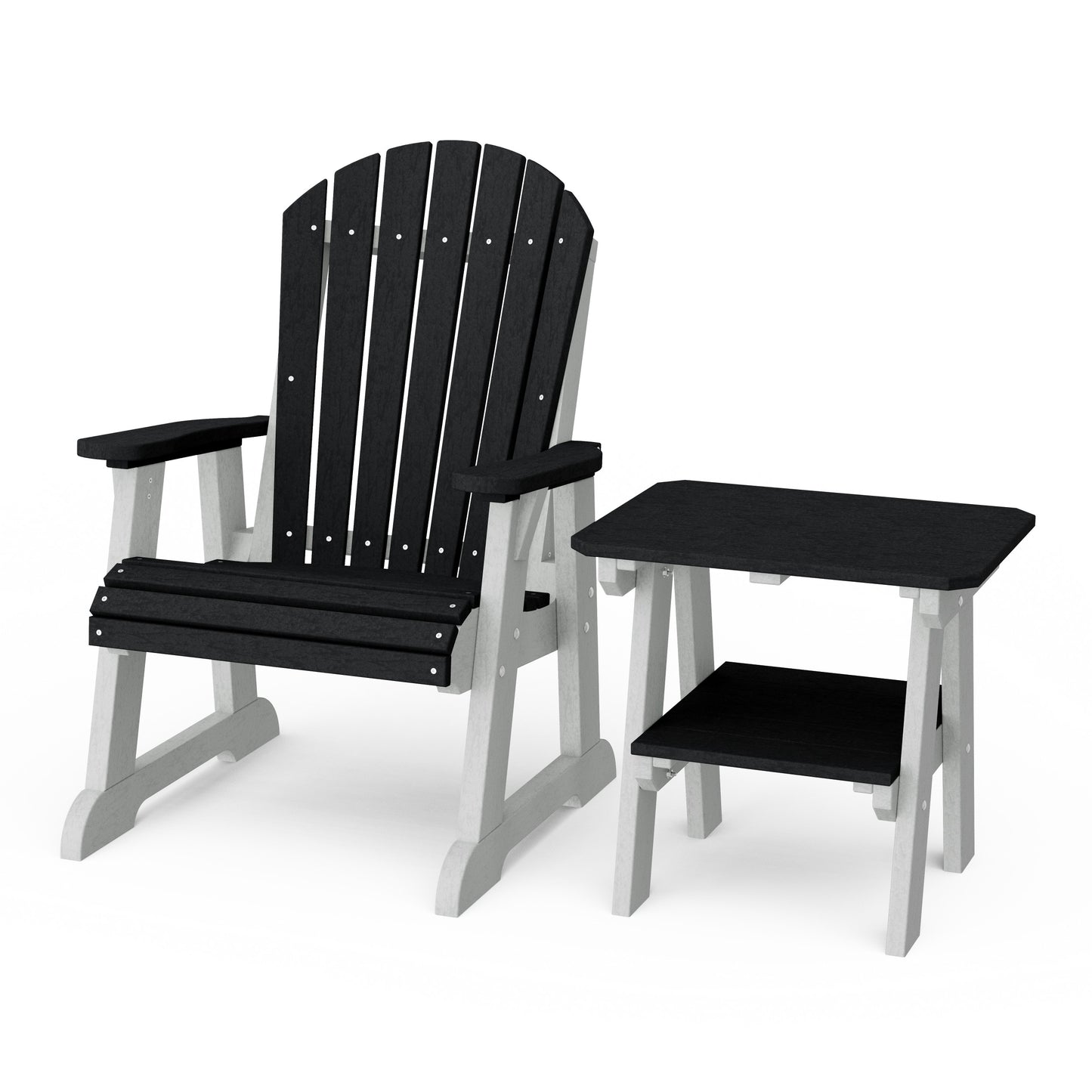 Heritage Casual Porch Adirondack Chair with Side Table