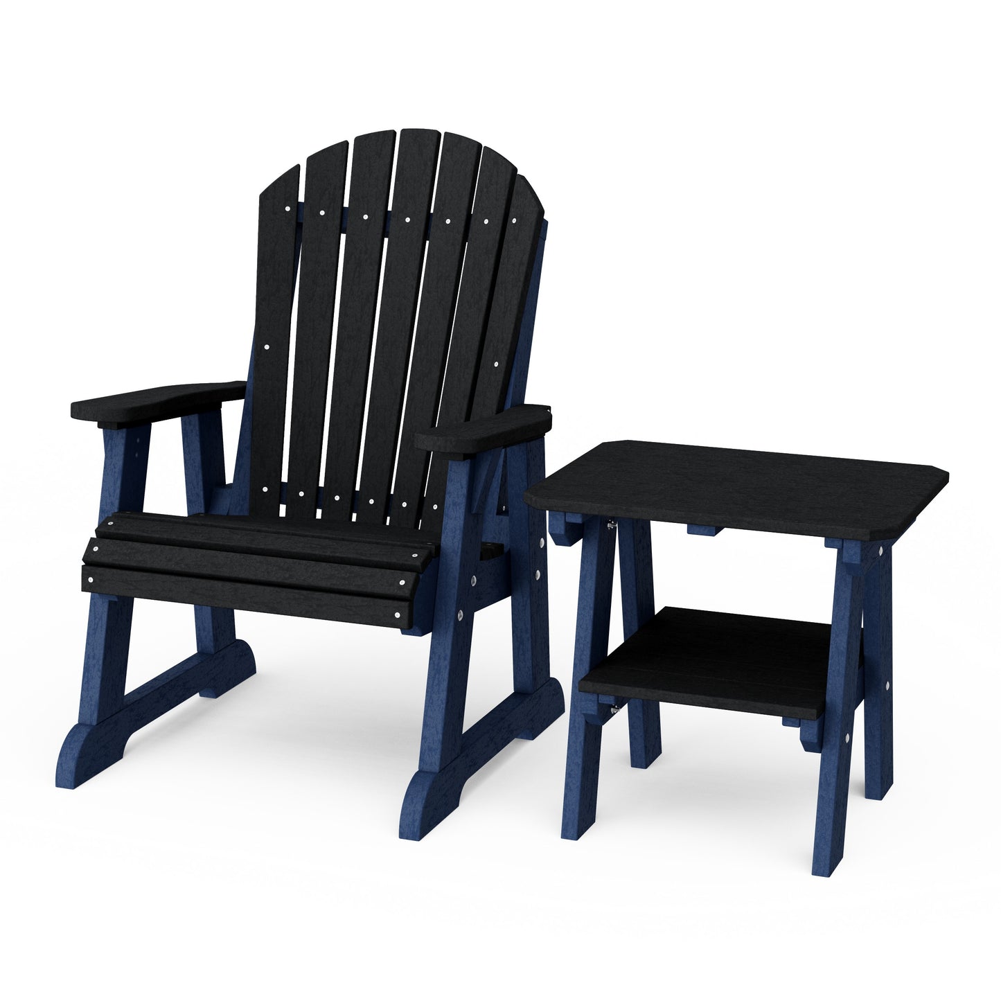 Heritage Casual Porch Adirondack Chair with Side Table